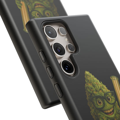 Phone Case — "Educated. Medicated. Elevated." Cute Bud Scientist Design
