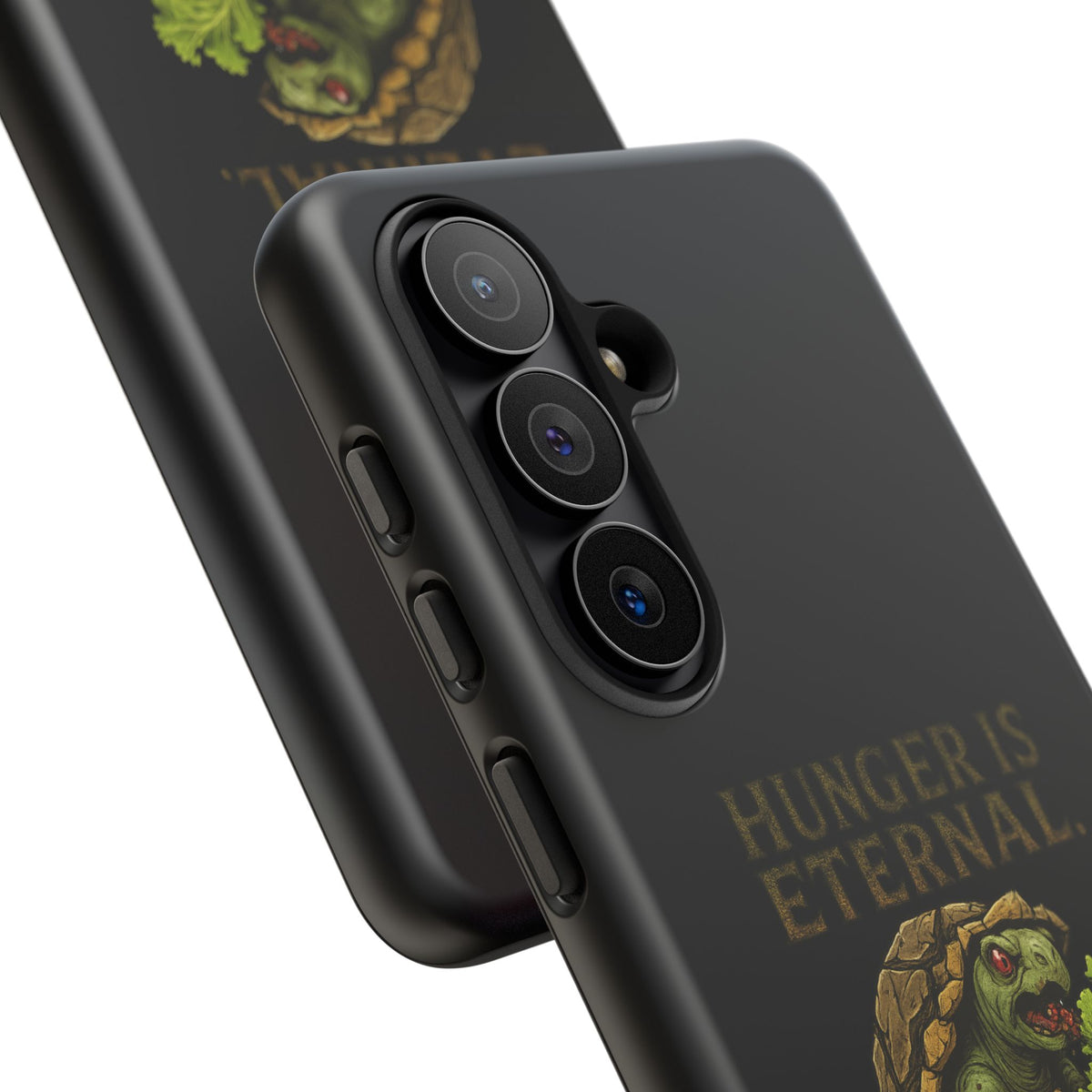 Phone Case — "Hunger Is Eternal, Your Fingers Are Optional" Turtle Monster Design