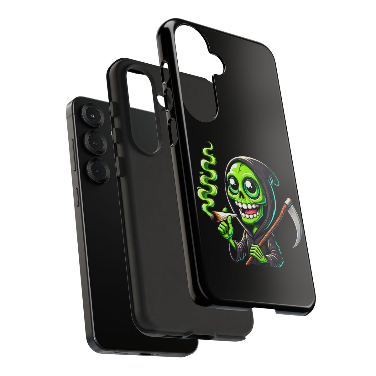 Grinning Green Reaper Phone Case