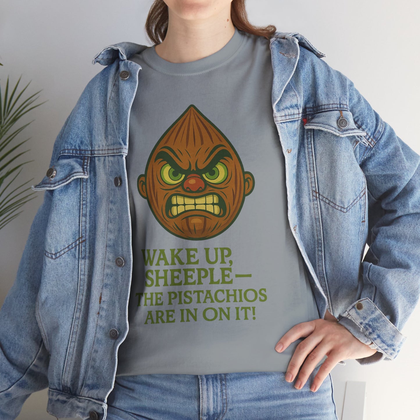 Almond Conspiracy – “The Pistachios Are In On It!” Tinfoil Nut Tee