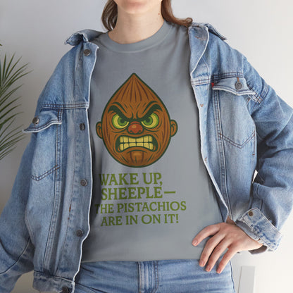 Almond Conspiracy – “The Pistachios Are In On It!” Tinfoil Nut Tee