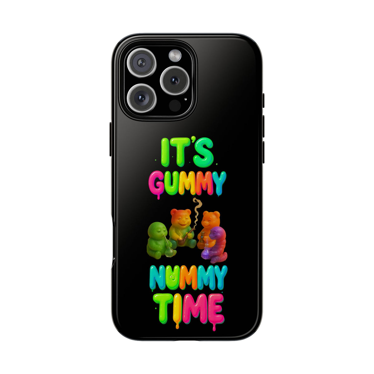 It's Gummy Nummy Time Phone Case — Colorful Gummy Bears Protective Case