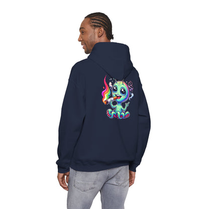 Alien Octopus Hoodie — Cute Rainbow-Smoking Space Creature Sweatshirt