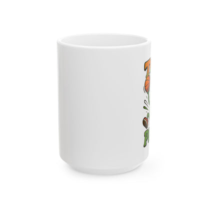 Basketball  Ceramic Mug — 'Team Player' Sports Coffee Cup (11oz, 15oz)