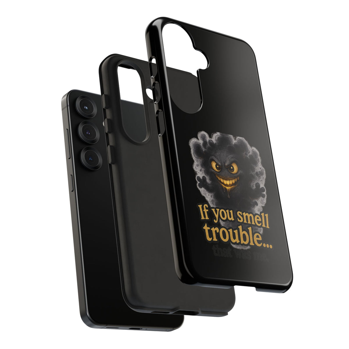 Phone Case — "If You Smell Trouble" Grinning Smoke Monster Protective Case