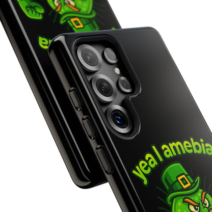 Phone Case – “Yea I Amebia, Amebia Your Face” St. Patrick’s Day Funny Amoeba Design