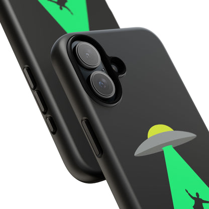 Phone Case — 'Beamed Up Before Rent Was Due' Alien Abduction Design
