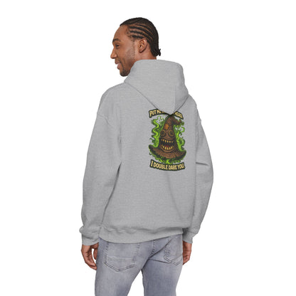 Hoodie — Spooky Talking Sorting Hat Graphic "I Double Dare You"