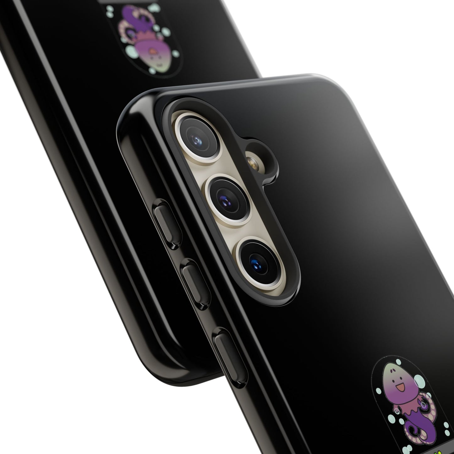 Phone Case — 'Got Protection?' Cute Purple Alien Anti-Shock Protective Cover