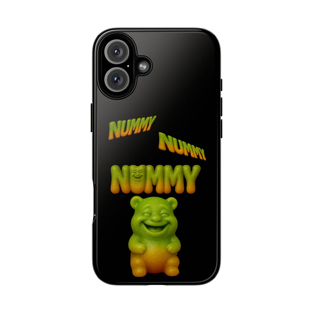 Nummy Gummy Phone Case — Cute Retro Green Gummy Bear Protective Case