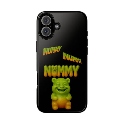 Nummy Gummy Phone Case — Cute Retro Green Gummy Bear Protective Case