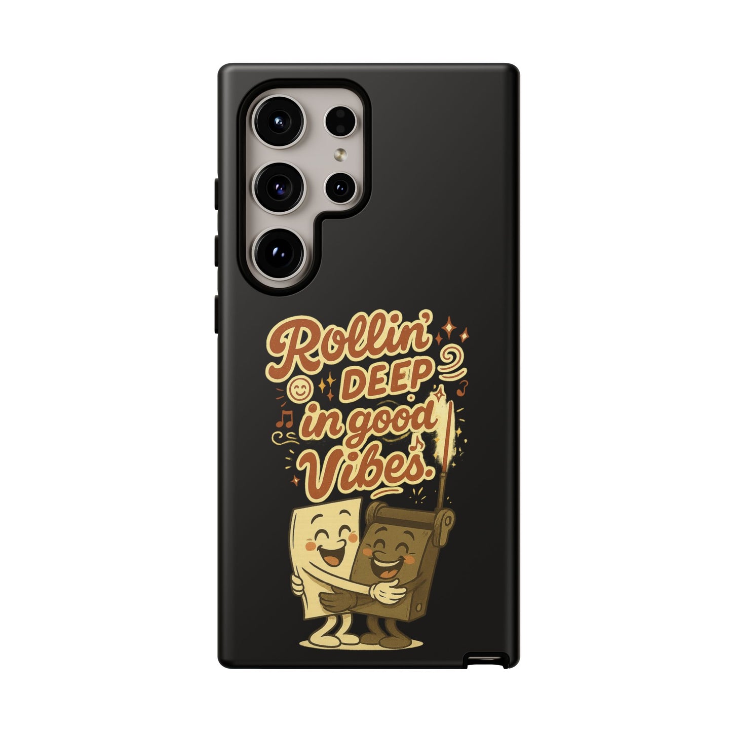 Phone Case — "Rollin' Deep in Good Vibes" Cartoon Retro Design