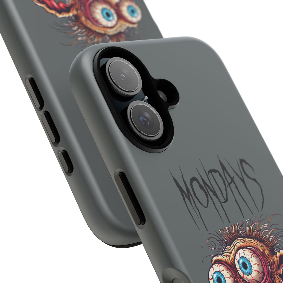 Mondays Zombie Character Phone Case – Funny Groggy Coffee Phone Cover