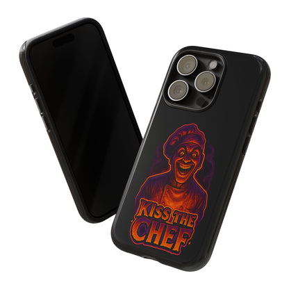 Phone Case — "Kiss the Chef" Neon Horror Chef Design