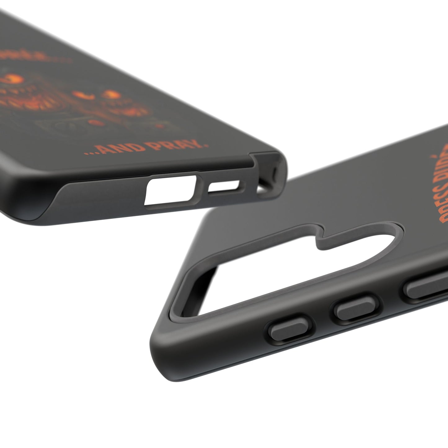 Phone Case - 'Press Purée...and Pray' Halloween Horror Protective Cover