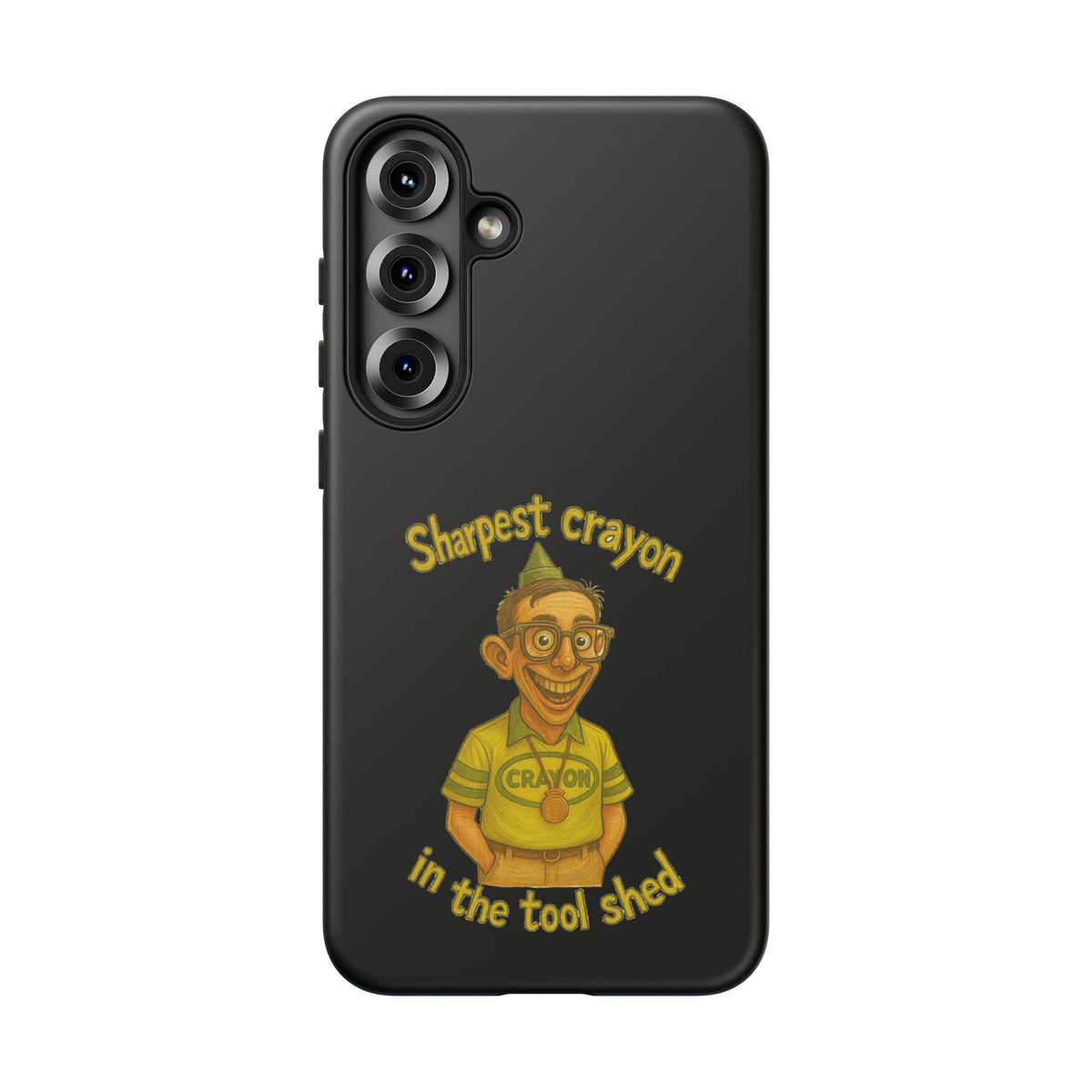Phone Case — "Sharpest Crayon in the Tool Shed" Retro Teacher/Geek Protective Cover