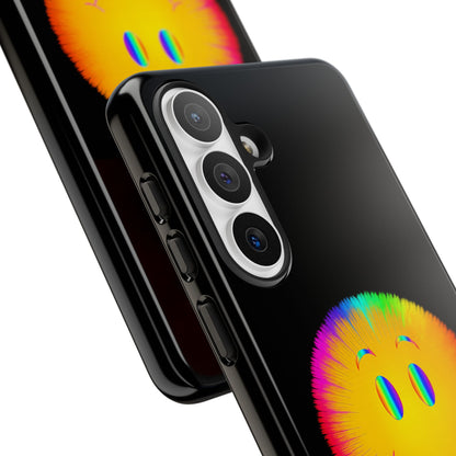 Phone Case — 'Dead Inside, But the Visuals Are Amazing' Rainbow Smiley