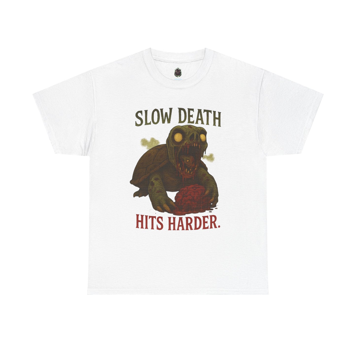 Slow Death Hits Harder – Zombie Turtle Tee
