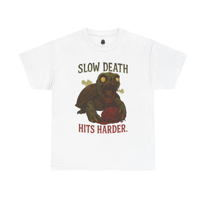 Slow Death Hits Harder – Zombie Turtle Tee