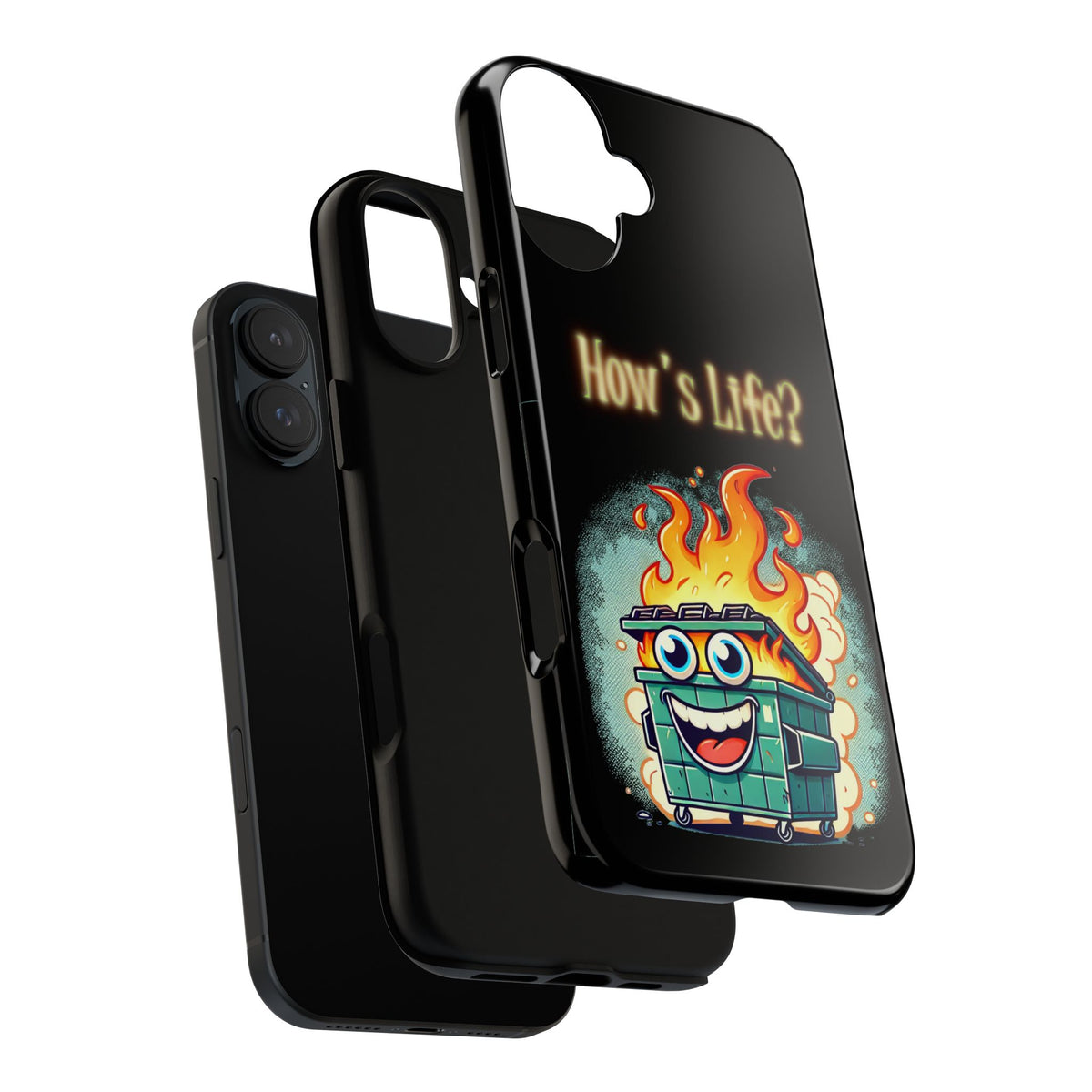 How's Life? Flaming Dumpster Phone Case