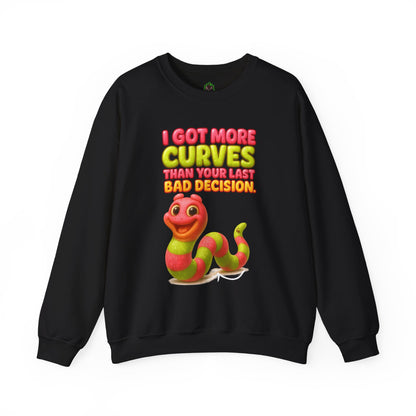 More Curves Than Your Last Bad Decision Crewneck