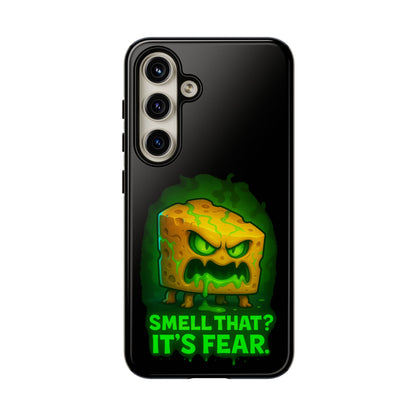 Phone Case — 'Smell That? It's Fear.' Spooky Cheese Monster Protective Case