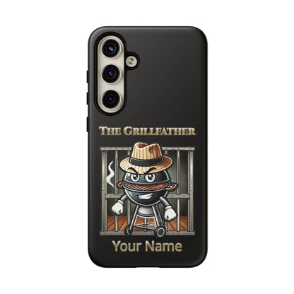 Grillfather Personalized Phone Case — Funny BBQ Smoker Design
