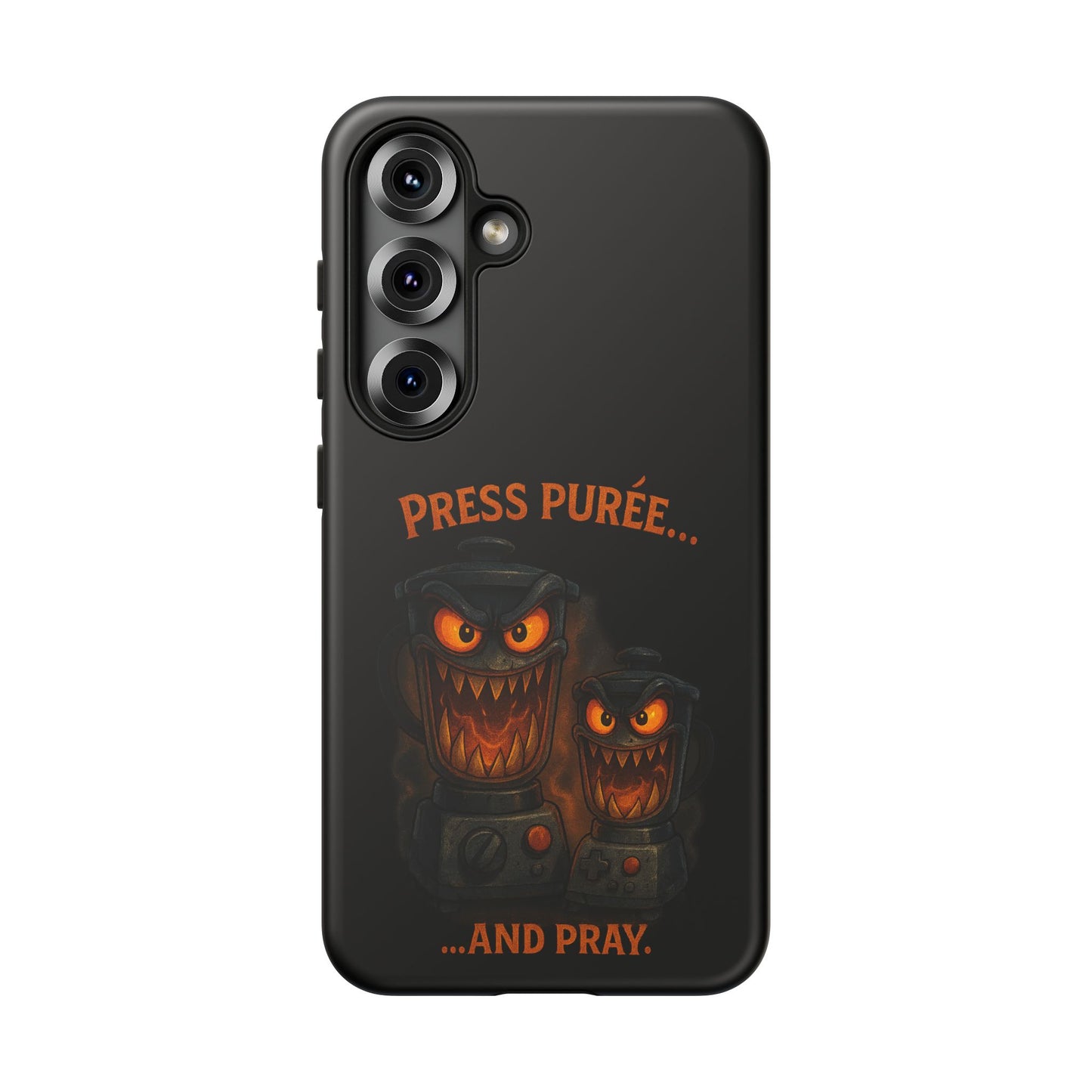 Phone Case - 'Press Purée...and Pray' Halloween Horror Protective Cover