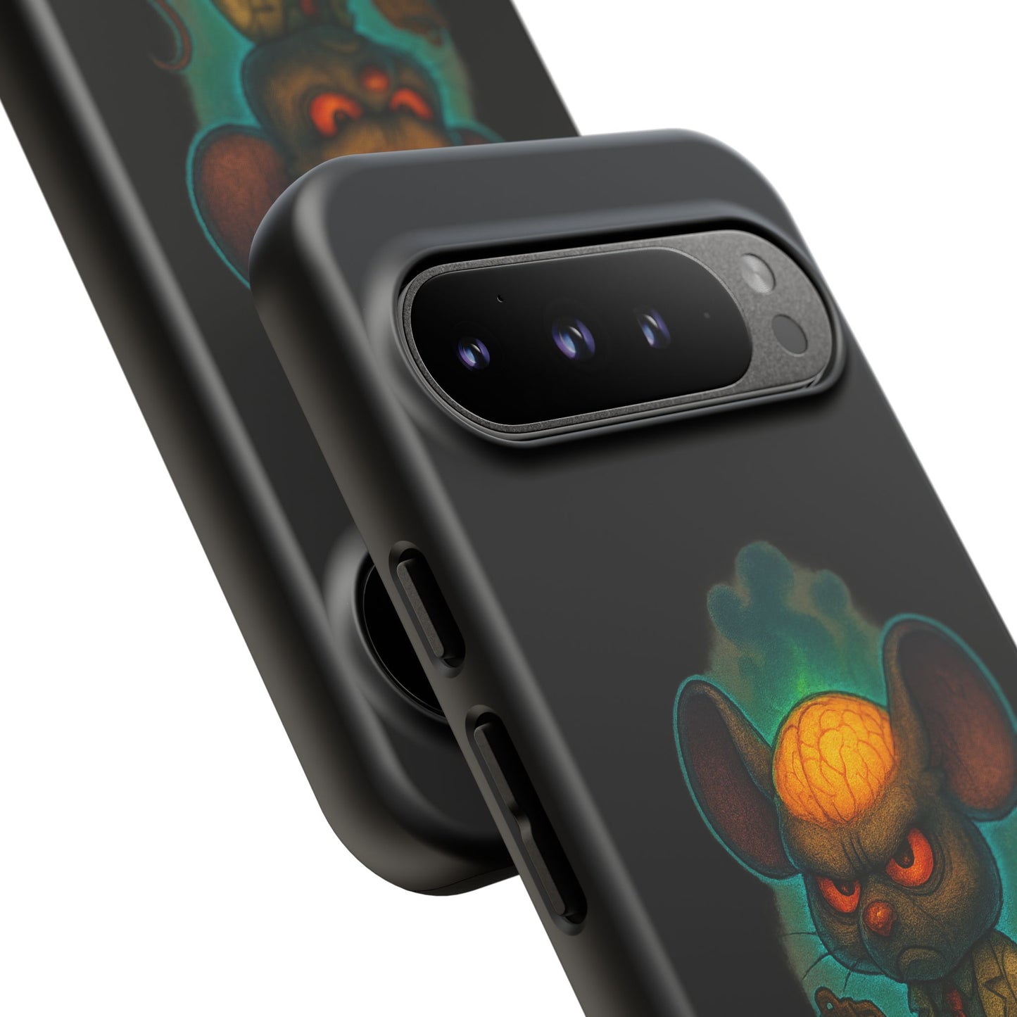 Phone Case — 'You'll Be Cheese in the Simulation' Angry Detective Mouse Graphic