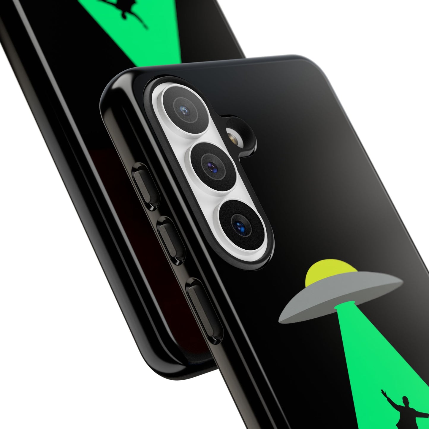 Phone Case — 'Beamed Up Before Rent Was Due' Alien Abduction Design