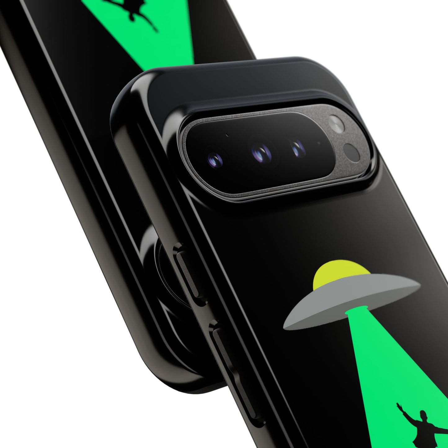 Phone Case — 'Beamed Up Before Rent Was Due' Alien Abduction Design