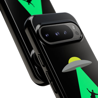 Phone Case — 'Beamed Up Before Rent Was Due' Alien Abduction Design