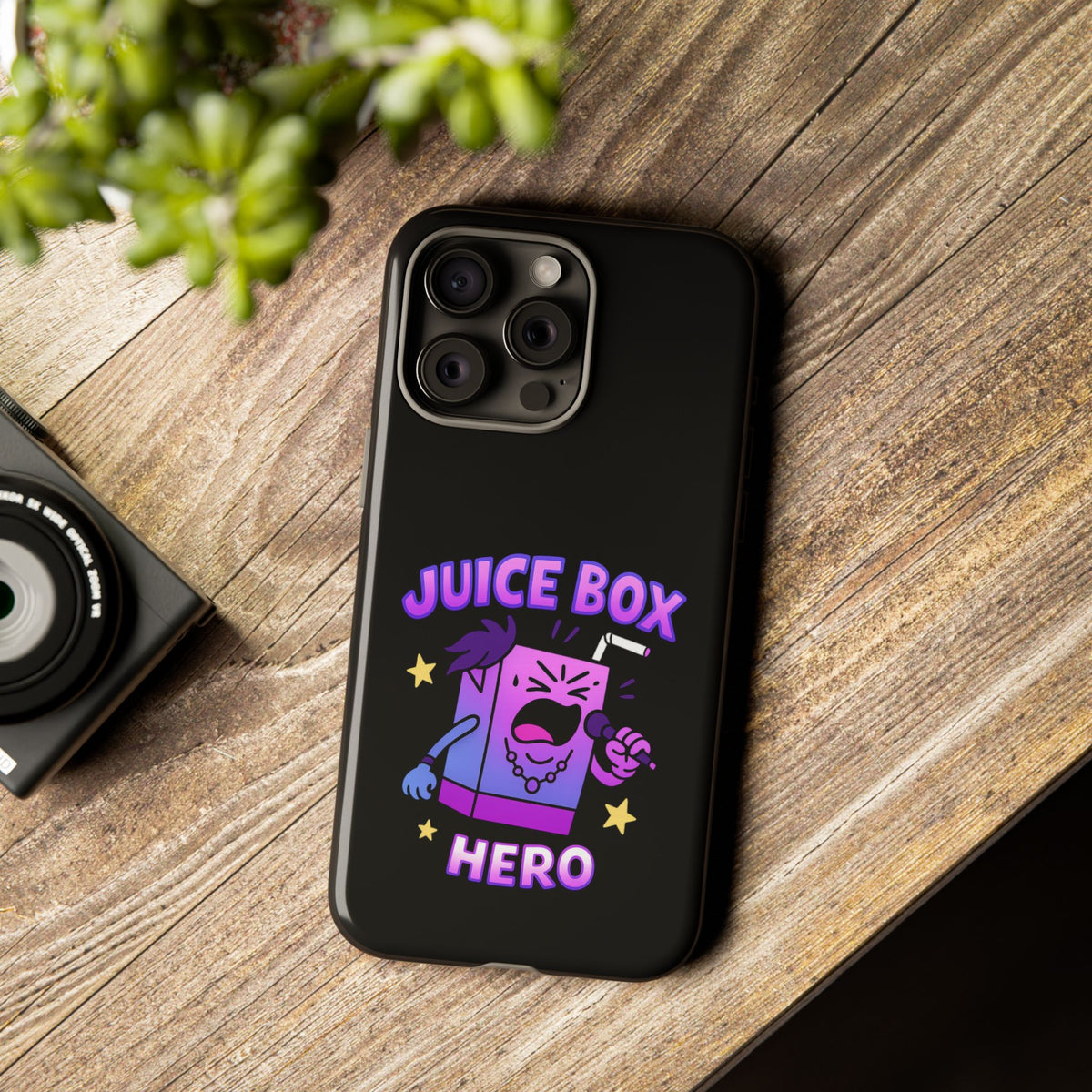 Phone Case — 'Juice Box Hero' Cute Cartoon Protective Cover
