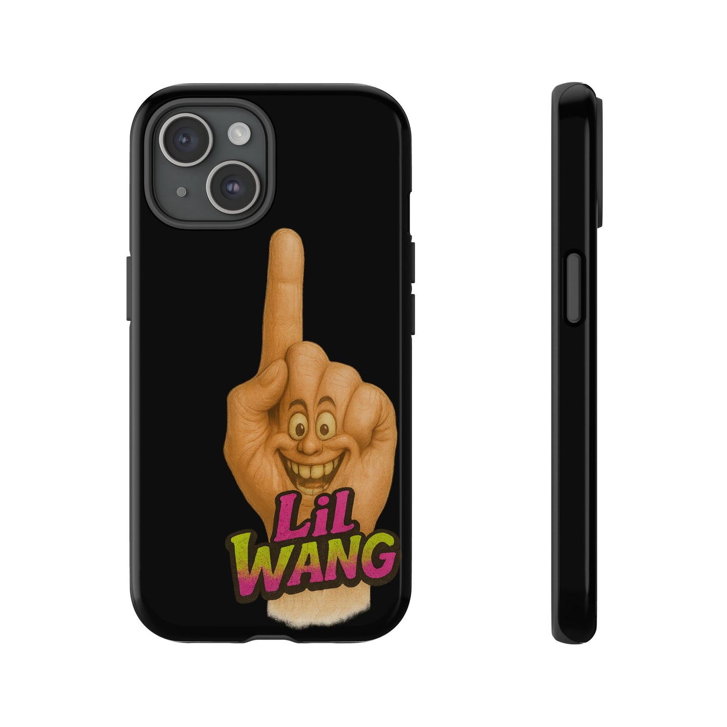 Phone Case — 'Lil Wang' Humorous Middle Finger Character Protective Cover