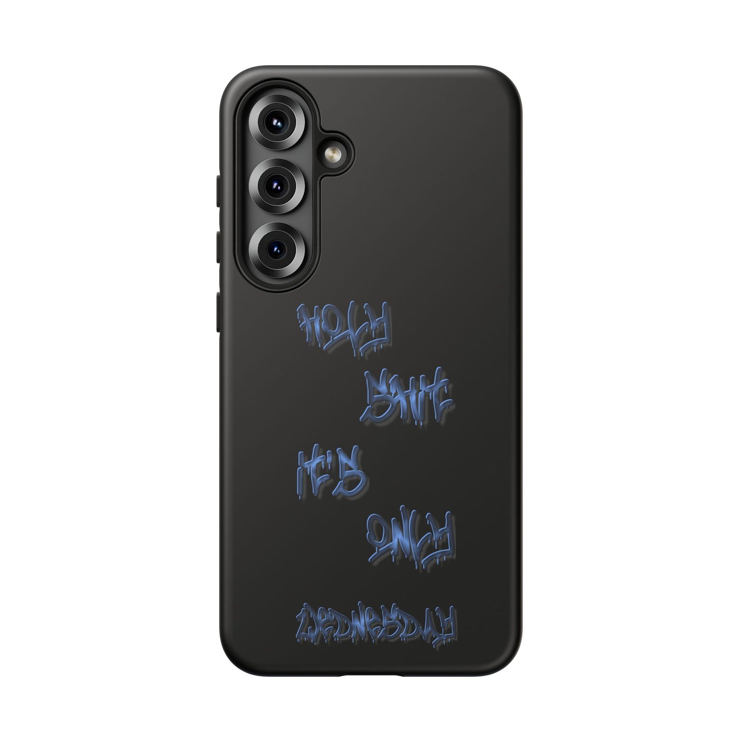Phone Case — Blue Neon Graffiti "Tough Cases" Protective Cover