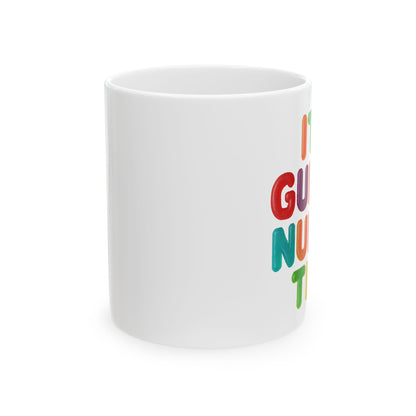 Colorful Funny Quote Mug — "It's Gummy Nummy Time" (11oz & 15oz)