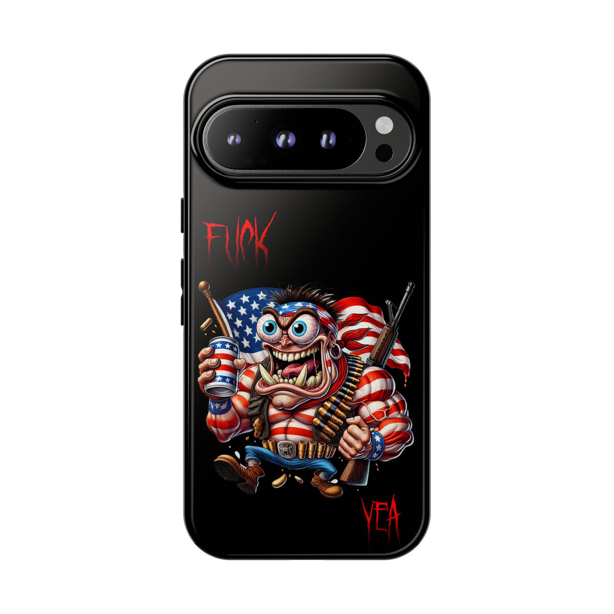 Patriotic Madman Phone Case — 'Funk Yea' USA Flag Tough Case