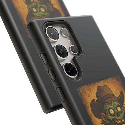 Zombie Cowboy Phone Case — "Ain't No Grave Gonna Hold This Yeehaw" Protective iPhone Cover