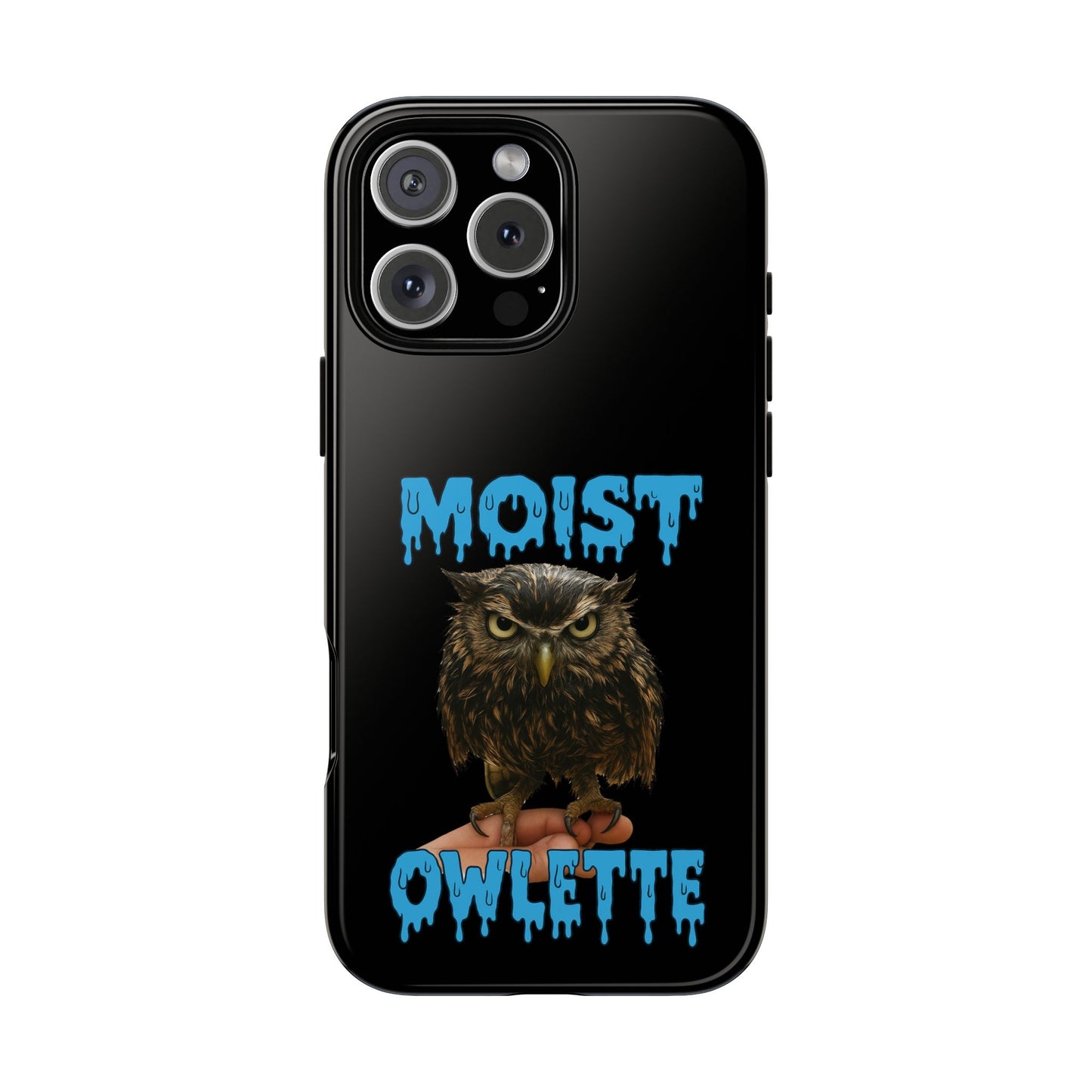 Moist Owlette Phone Case — Funny Owl Graphic Protective Case