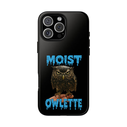 Moist Owlette Phone Case — Funny Owl Graphic Protective Case