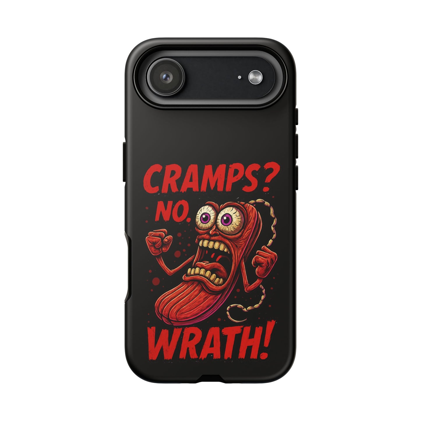 Phone Case — "Cramps? No, Wrath!" Retro Hot-Pepper Graphic