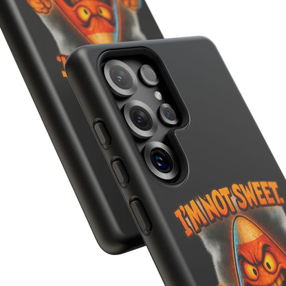 Phone Case — "I'm Not Sweet, I'm Spite in Stripes" Candy Monster Design