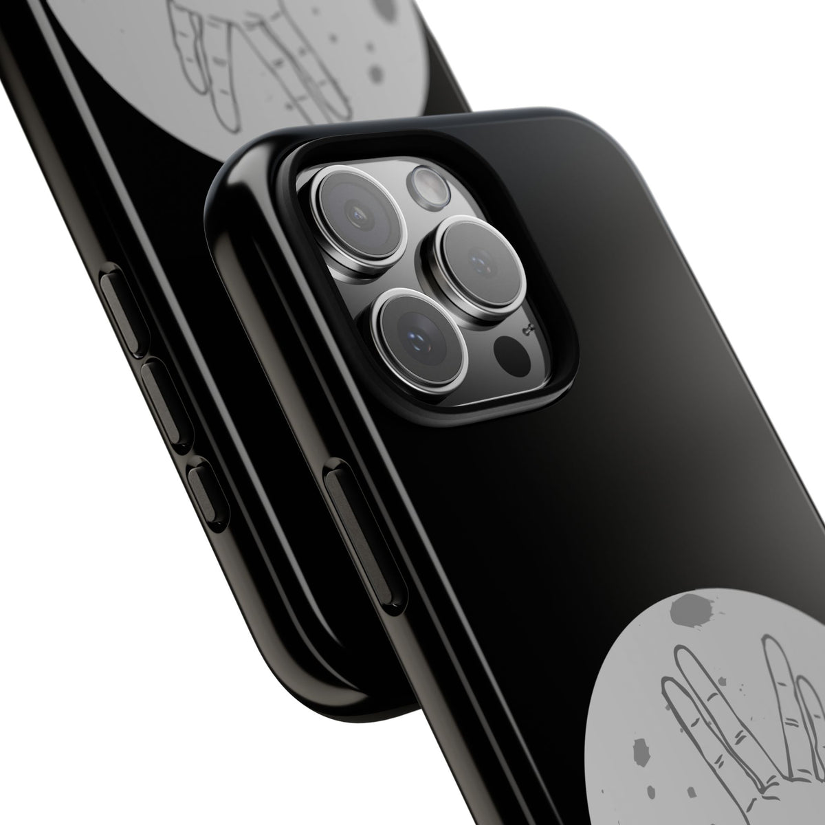 Spock Live Long Phone Case — Vulcan Salute Moon Graphic