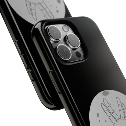 Spock Live Long Phone Case — Vulcan Salute Moon Graphic