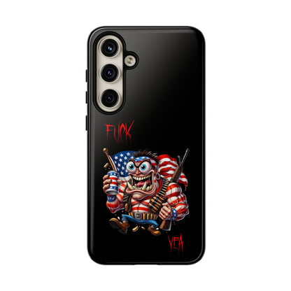 Patriotic Madman Phone Case — 'Funk Yea' USA Flag Tough Case