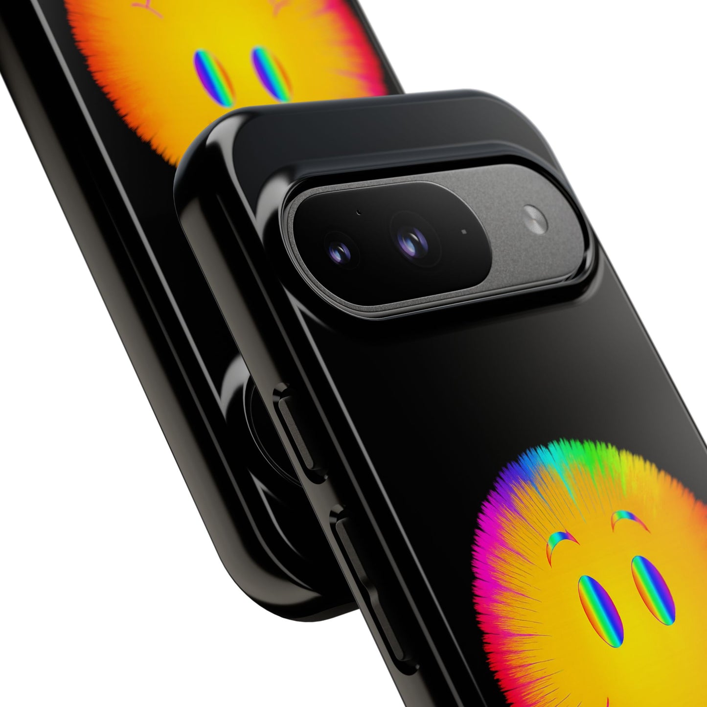 Phone Case — 'Dead Inside, But the Visuals Are Amazing' Rainbow Smiley