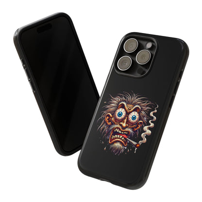 Phone Case — Wild Cartoon Monster Smoking Design