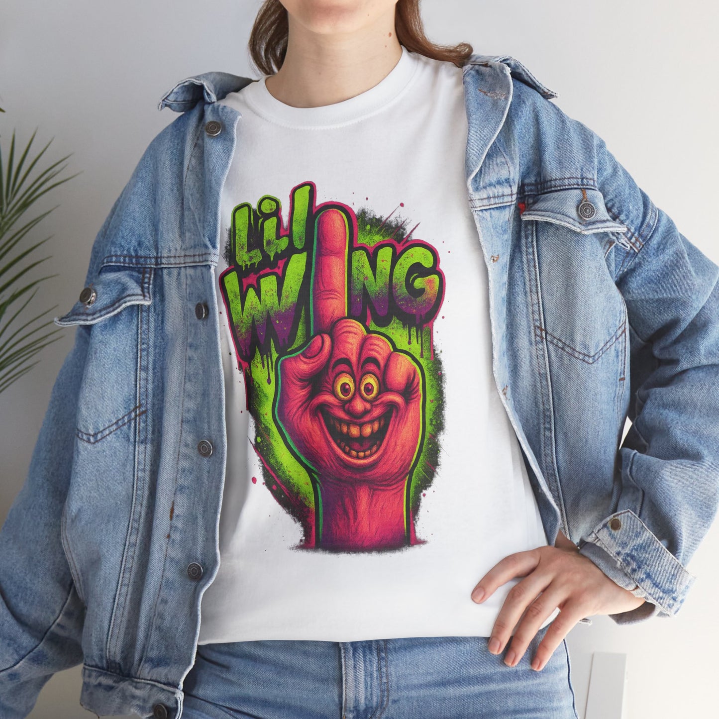Lil’ Wing – Happy Middle Finger Monster Tee