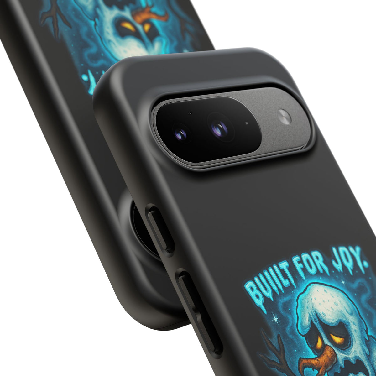 Phone Case — 'Built for Joy, Melting in Sorrow' Blue Melting Snowman Protective Case