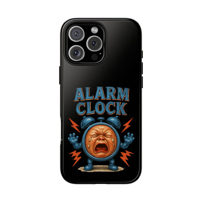 Phone Case — "Alarm Clock" Retro Screaming Clock Protective Cover